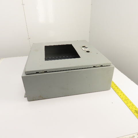 Hoffman 24" x 24" x 8" Steel Hinged Door Electrical Enclosure W/ Backplate