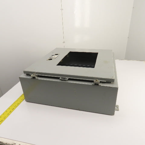 Hoffman 24" x 24" x 8" Steel Hinged Door Electrical Enclosure W/ Backplate