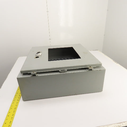 Hoffman 24" x 24" x 8" Steel Hinged Door Electrical Enclosure W/ Backplate