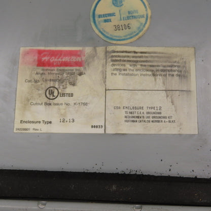 Hoffman K1768, K1756 8" x 6" x 3-1/2" Electrical Enclosure Junction Boxes Lot/2