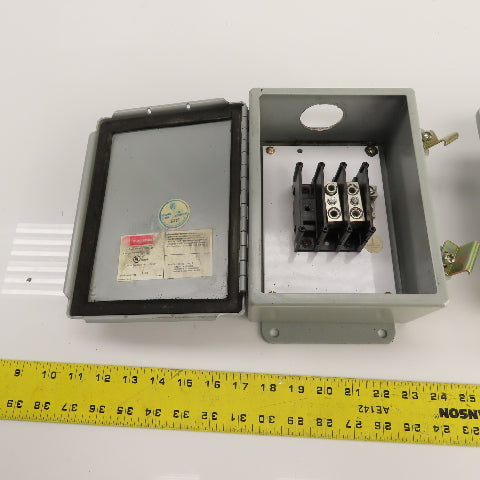 Hoffman K1768, K1756 8" x 6" x 3-1/2" Electrical Enclosure Junction Boxes Lot/2