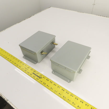 Hoffman K1768, K1756 8" x 6" x 3-1/2" Electrical Enclosure Junction Boxes Lot/2