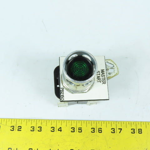 Allen Bradley 800T-QA24G Illuminated Green Momentary Contact Push Button 24V
