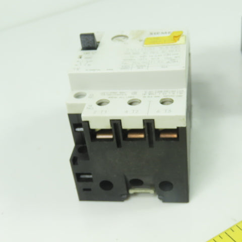 Siemens 3VU1300-1MH00 .6-2.4A Motor Protector Circuit Breaker 600VAC Lot Of 2