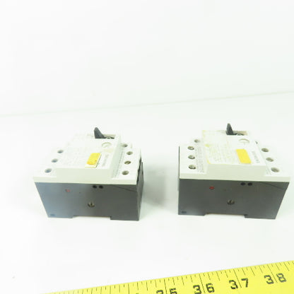 Siemens 3VU1300-1MH00 .6-2.4A Motor Protector Circuit Breaker 600VAC Lot Of 2