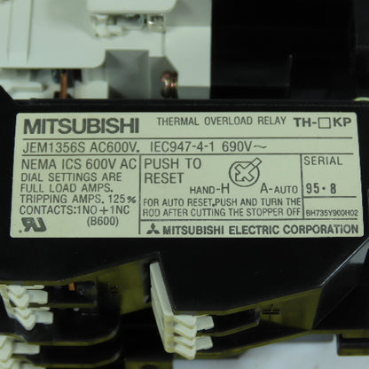 Mitsubishi S-N21 Magnetic Contactor 10HP 30A 110V Coil W/ TH-N20KP Overload