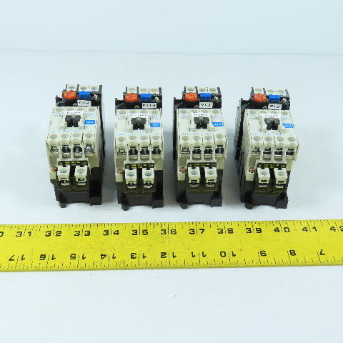 Mitsubishi S-N11 Magnetic Contactor 7.5HP 20A 110V Coil Various Overloads Lot/4