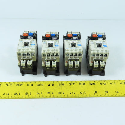 Mitsubishi S-N11 Magnetic Contactor 7.5HP 20A 110V Coil Various Overloads Lot/4