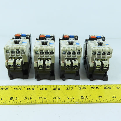 Mitsubishi S-N11 Magnetic Contactor 7.5HP 20A 110V Coil Various Overloads Lot/4