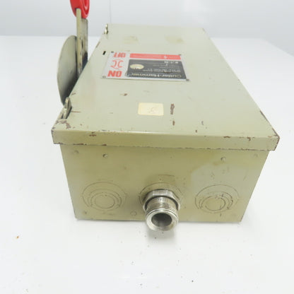 Cutler Hammer DH362FGK 60A Fusible Heavy Duty Safety Disconnect Switch 600VAC