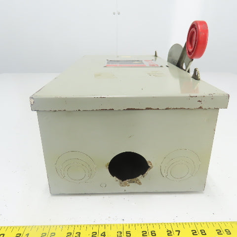 Cutler Hammer DH362FGK 60A Fusible Heavy Duty Safety Disconnect Switch 600VAC