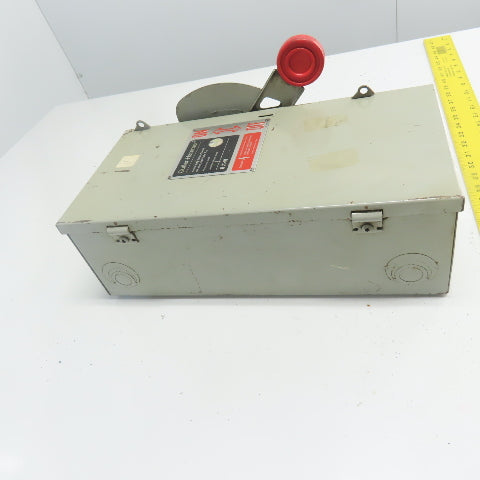 Cutler Hammer DH362FGK 60A Fusible Heavy Duty Safety Disconnect Switch 600VAC