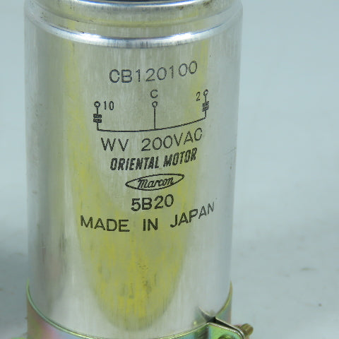 Oriental Motor CB120100 WV 200VAC Capacitor 5B20 Lot Of 2