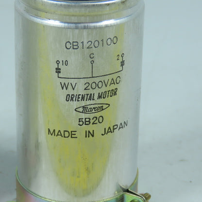 Oriental Motor CB120100 WV 200VAC Capacitor 5B20 Lot Of 2