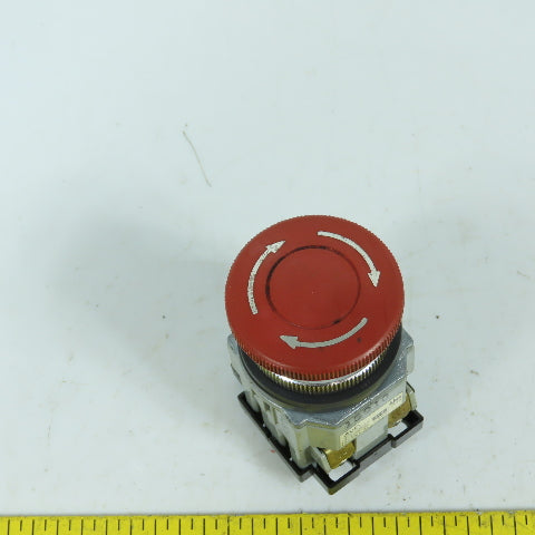 Idec 41-10650 AVD Push / Twist Return Emergency Stop Button Switch 125/300V 5/3A