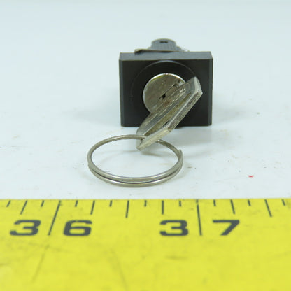 Fuji AH16P-J2B 2-Position Keyed Selector Switch 250V 5A