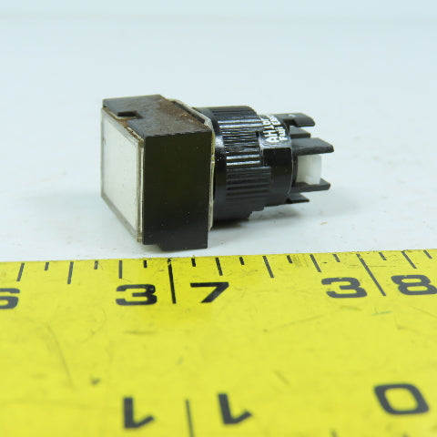 Fuji AH16P-TGL Momentary Contact White Push Button Switch 250V 5A