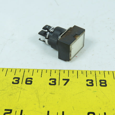 Fuji AH16P-TGL Momentary Contact White Push Button Switch 250V 5A