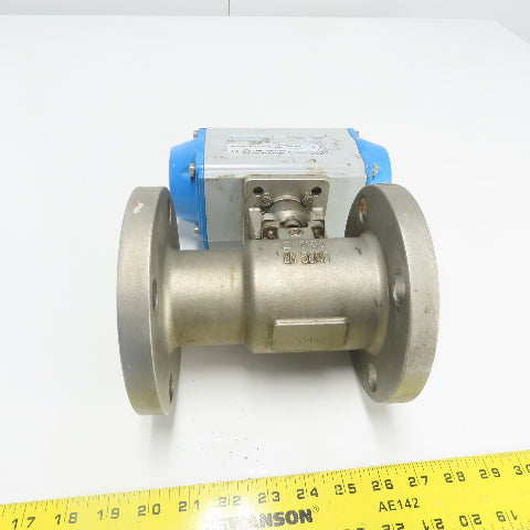 Jamesbury Pneumatic Valve Actuator 116PSI W/ 2" Stainless Steel Ball Valve