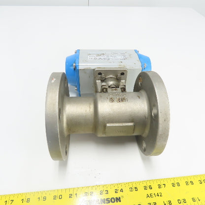 Jamesbury Pneumatic Valve Actuator 116PSI W/ 2" Stainless Steel Ball Valve