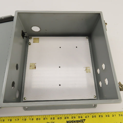 Hoffman A-1212CH 12" x 12" x 6" Electrical Enclosure W/ Backplate Type 12