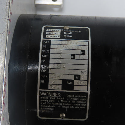 Bodine 42D5BEPM 1/4HP Gear Motor 130V 1.8A 5/8" Shaft