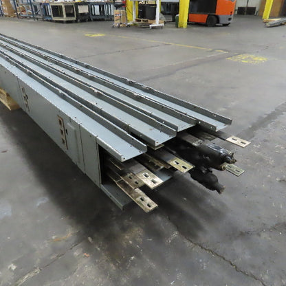Westinghouse 400A 277/480V 4 Wire 3Ph Bus Duct 60' Run 15' Sections Lot Of 4