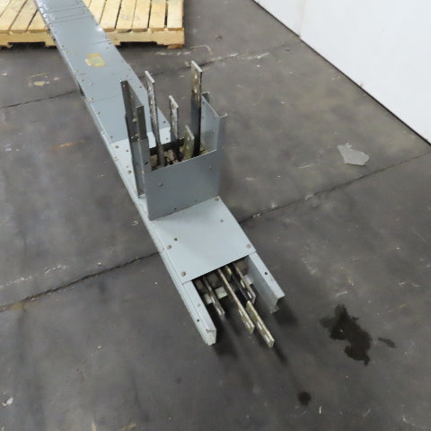 Westinghouse 225A 277/480V 4 Wire 3Ph Bus Duct 10' Run Branch Tee 203"