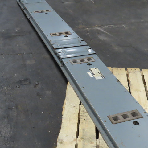 Westinghouse 225A 277/480V 4 Wire 3Ph Bus Duct 10' Run Branch Tee 203"