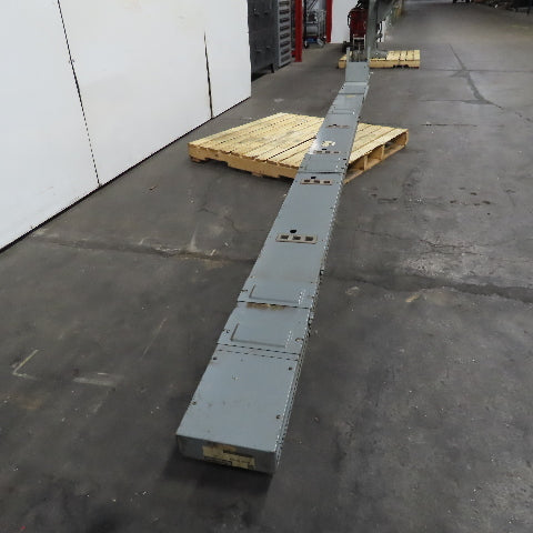 Westinghouse 225A 277/480V 4 Wire 3Ph Bus Duct 10' Run Branch Tee 203"