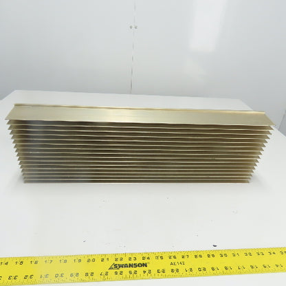 157173 B 24" x 8" x 2.5" Fin Style Heat Sink Mounting Surface W/ (2)MG100M2CK1