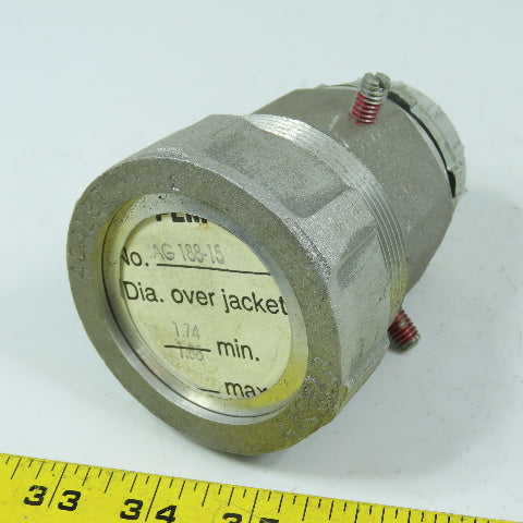 Adalet JAG188-15 1-1/2" Cable Connector For Terminating Jacket 1.74 Min 1.88 Max