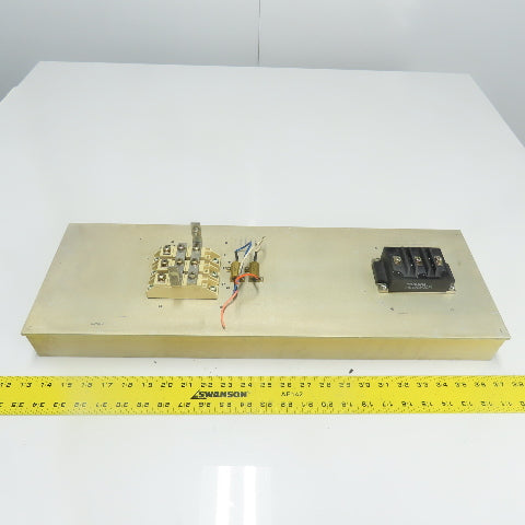 157173 B 24" x 8" x 2.5" Fin Style Heat Sink Mounting Surface W/ MG100M2CK1