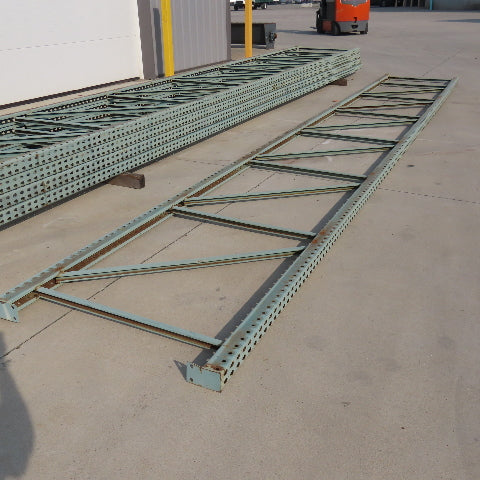 42" Tear Drop Pallet Rack Upright 25' Tall 3"x3" Leg Welded