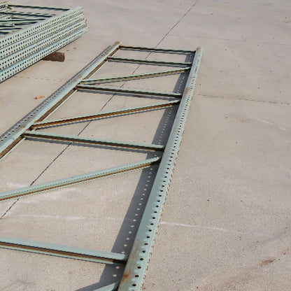 42" Tear Drop Pallet Rack Upright 25' Tall 3"x3" Leg Welded