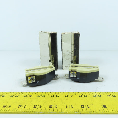 Leviton 2610 30A 125V Flush Mount Locking Receptacle 2P 3W L5-30 Lot Of 2