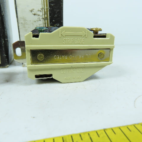 Leviton 2610 30A 125V Flush Mount Locking Receptacle 2P 3W L5-30 Lot Of 2