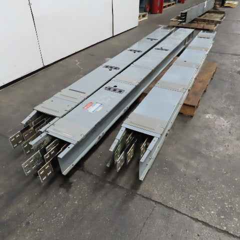 Westinghouse 1408D36B51 600A 277/480V 4 Wire 3Ph Bus Duct 10' Sections 30' Run