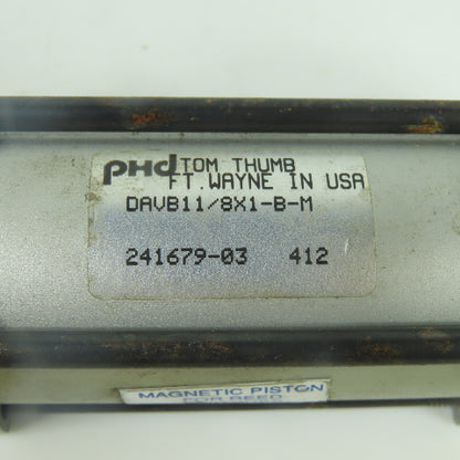 PHD DAVB11/8X1-B-M Double End Pneumatic Cylinder 1" Stroke 1-1/8" Bore
