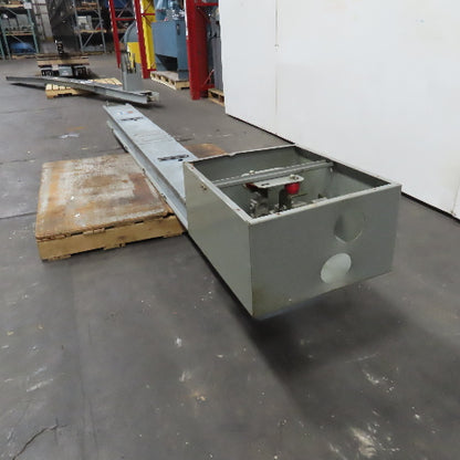 Westinghouse 1408D36 B51 600A 277/480V 4 Wire 3Ph Bus Duct 10' Run W/ J-Box