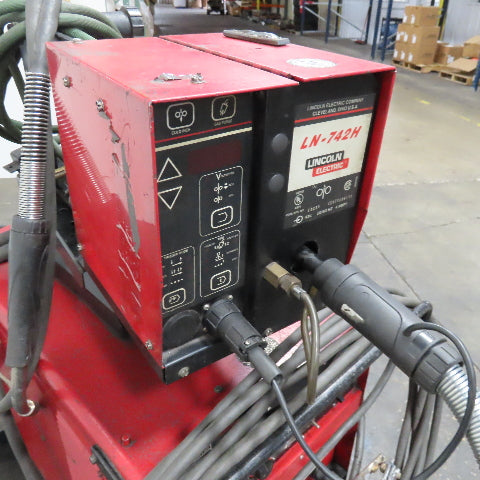 Lincoln CV-300 400A 36V MIG Welder LN-742H Feeder 208-230/460V Wheel Package