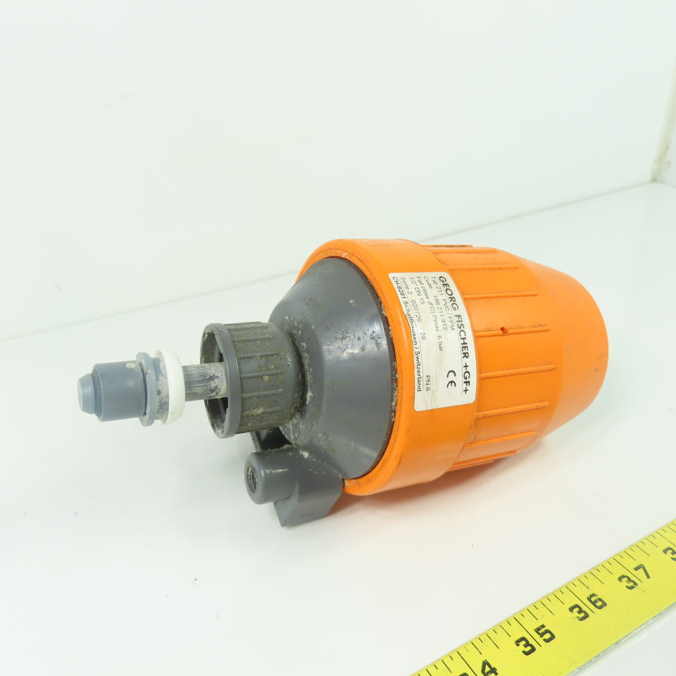 Georg Fischer 199 211 912 Type 211 PVC FPM 1/2" Pneumatic Actuator 6 Bar