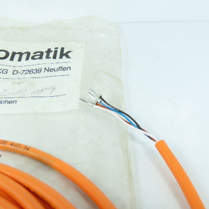 Bielomatik 8004375/53218 D12YSL11Y-0B Right Angle Cable Cordset Assembly