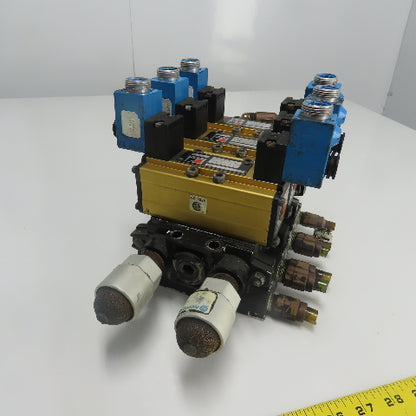 Ross (2)W6077B3431 (1)W6076B3437 Pneumatic Solenoid Valve Station 1-10Bar 24VDC