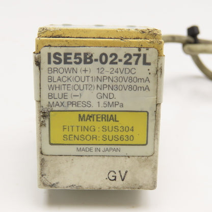 SMC ISE5B-02-27L 1/4" NPT Digital Pressure Switch