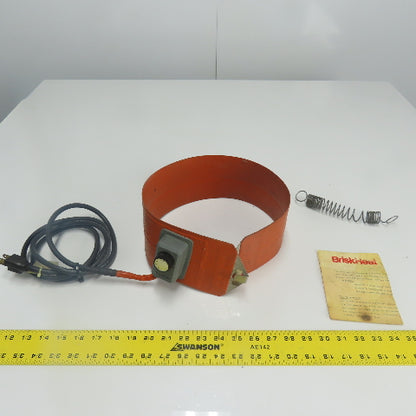 Brisk Heat Drum Barrel Band Heater 4" Wide 120V