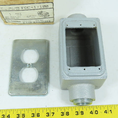 Appleton FDC-1-100 Cast Iron Deep Type Device Box 1"