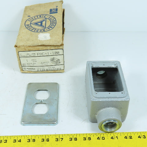 Appleton FDC-1-100 Cast Iron Deep Type Device Box 1"