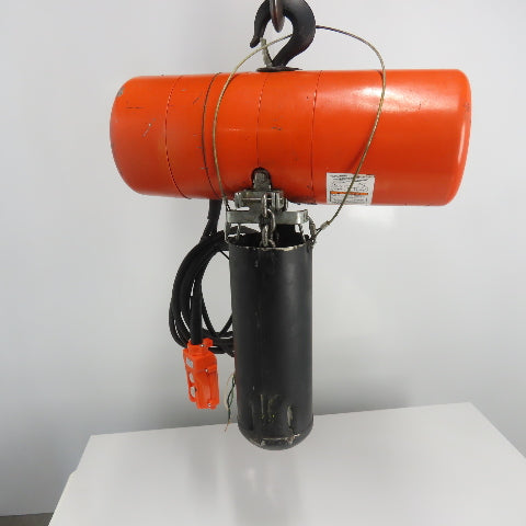 CM Lodestar Model L 1 Ton 2000LB Electric Chain Hoist 16FPM 15'Lift 230/460V 3Ph