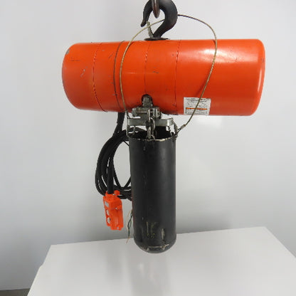CM Lodestar Model L 1 Ton 2000LB Electric Chain Hoist 16FPM 15'Lift 230/460V 3Ph